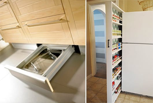 organize small kitchens cleverly with drawers