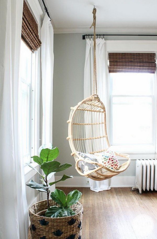 Corner Hanging Chairs. 