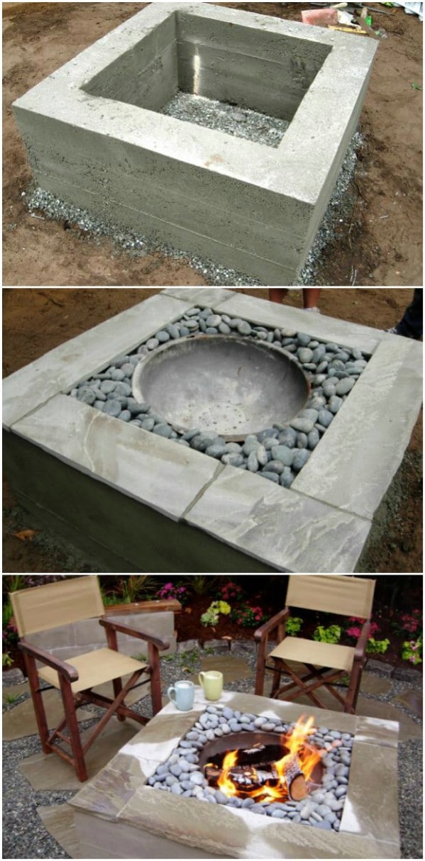 Decorative Concrete Fire Pit