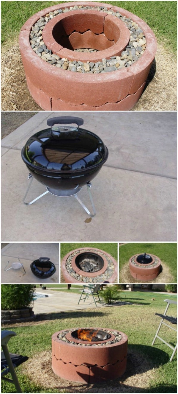 DIY Fire Pit From Tree Rings