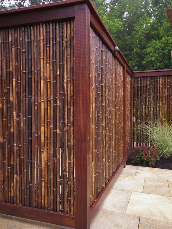 bamboo privacy fence