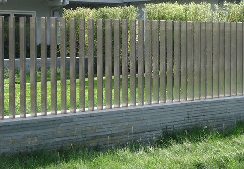 steel grey fence