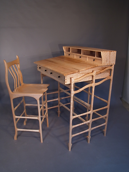 wooden desk