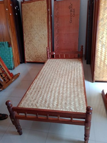 wooden bed