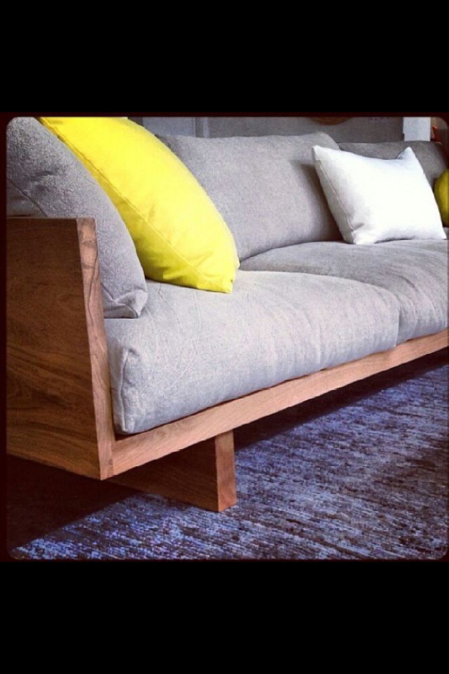 wooden sofa