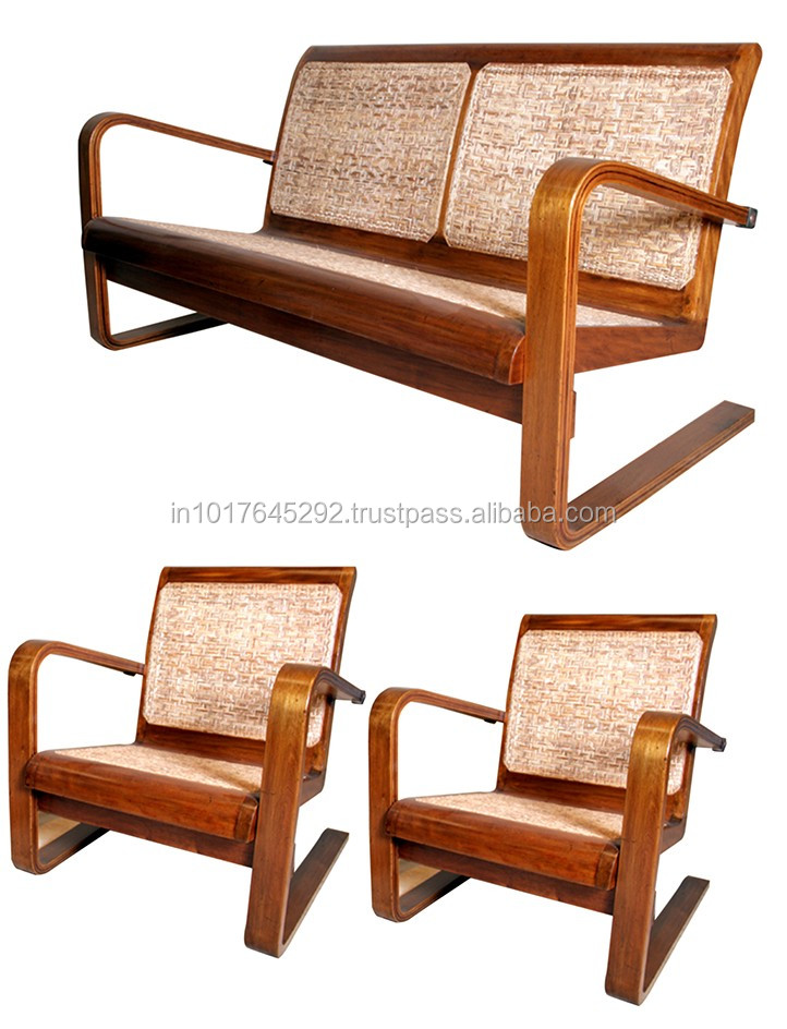 wooden sofa set