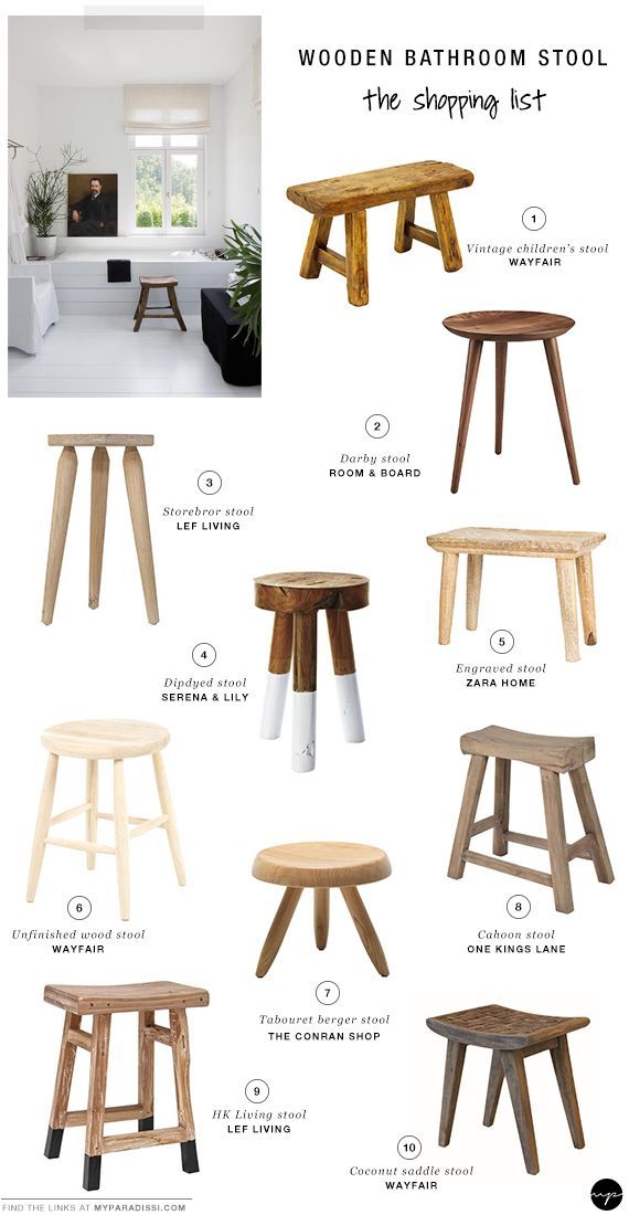 wooden stool